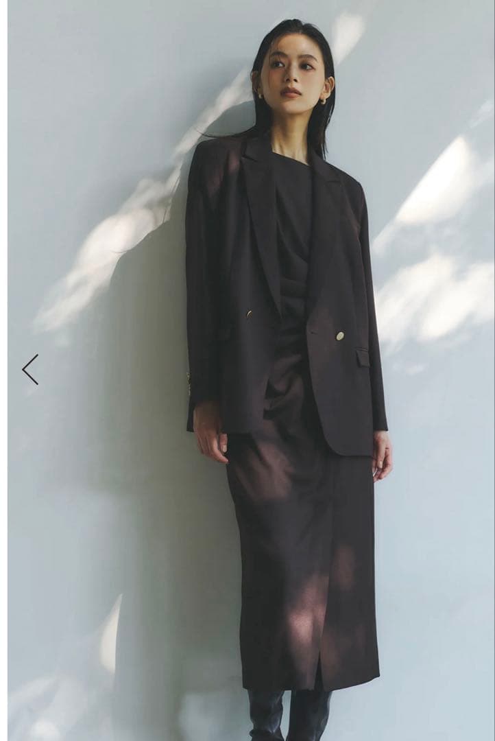 アニュアンス　ベーシックダブルジャケット ブラウン　2サイズ