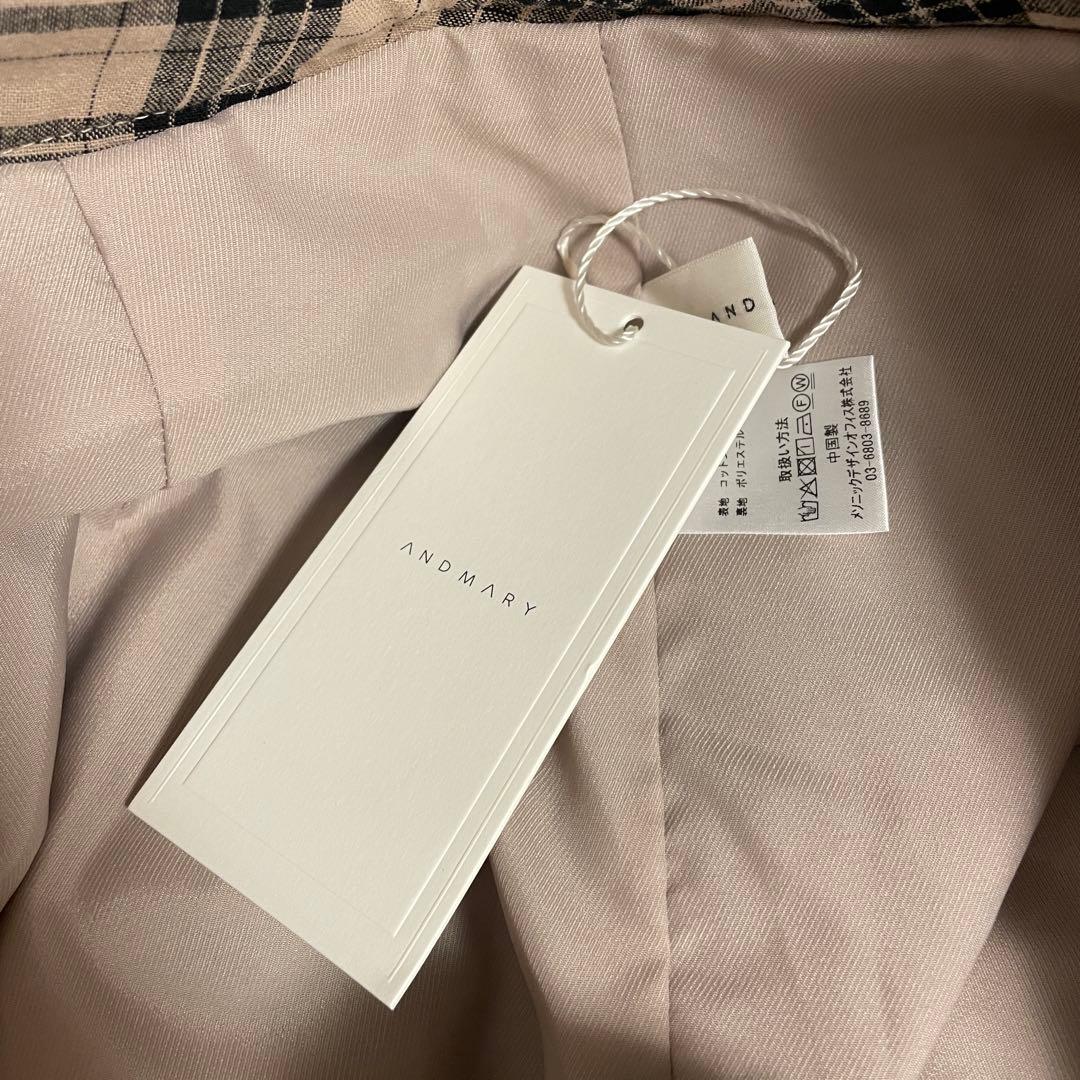 andmary アンドマリー Anna check skirt Beige S