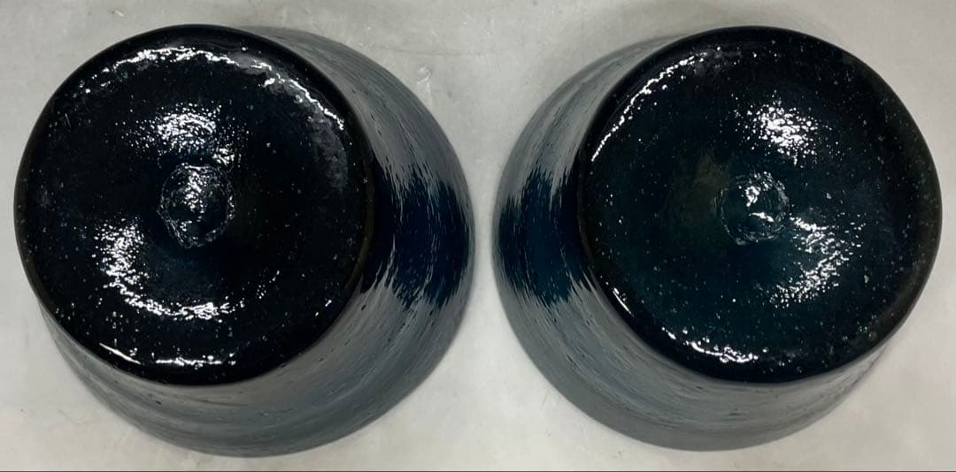倉敷ガラス　小谷真三　吹きガラス　小鉢　2客　本物保証品