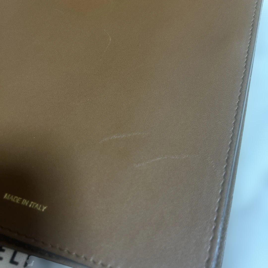 【未使用・キズあり】CÉLINE レザー iPadケース キャメル