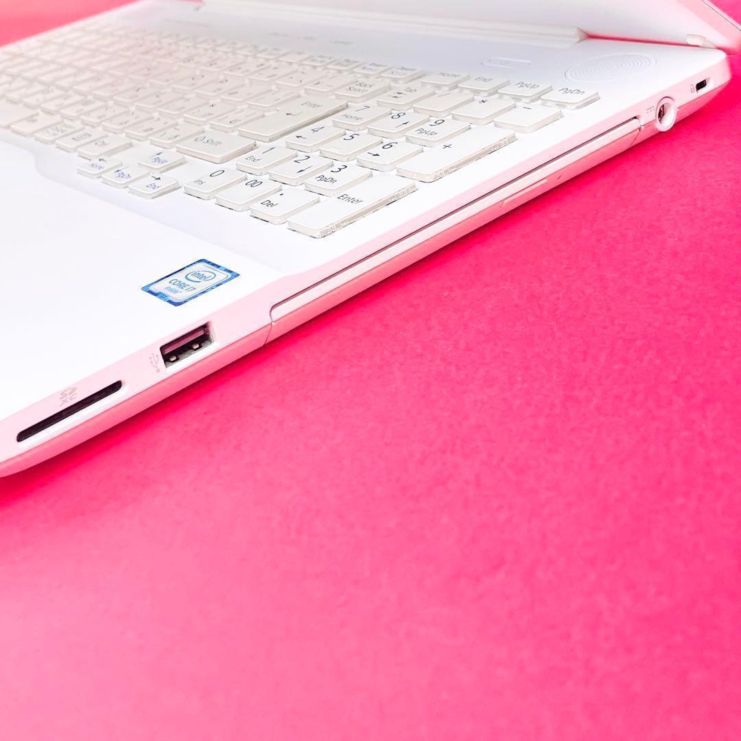 高性能Corei7✨️16GB✨️薄型ノートパソコンおしゃれ白カメラ付きSSD1TB