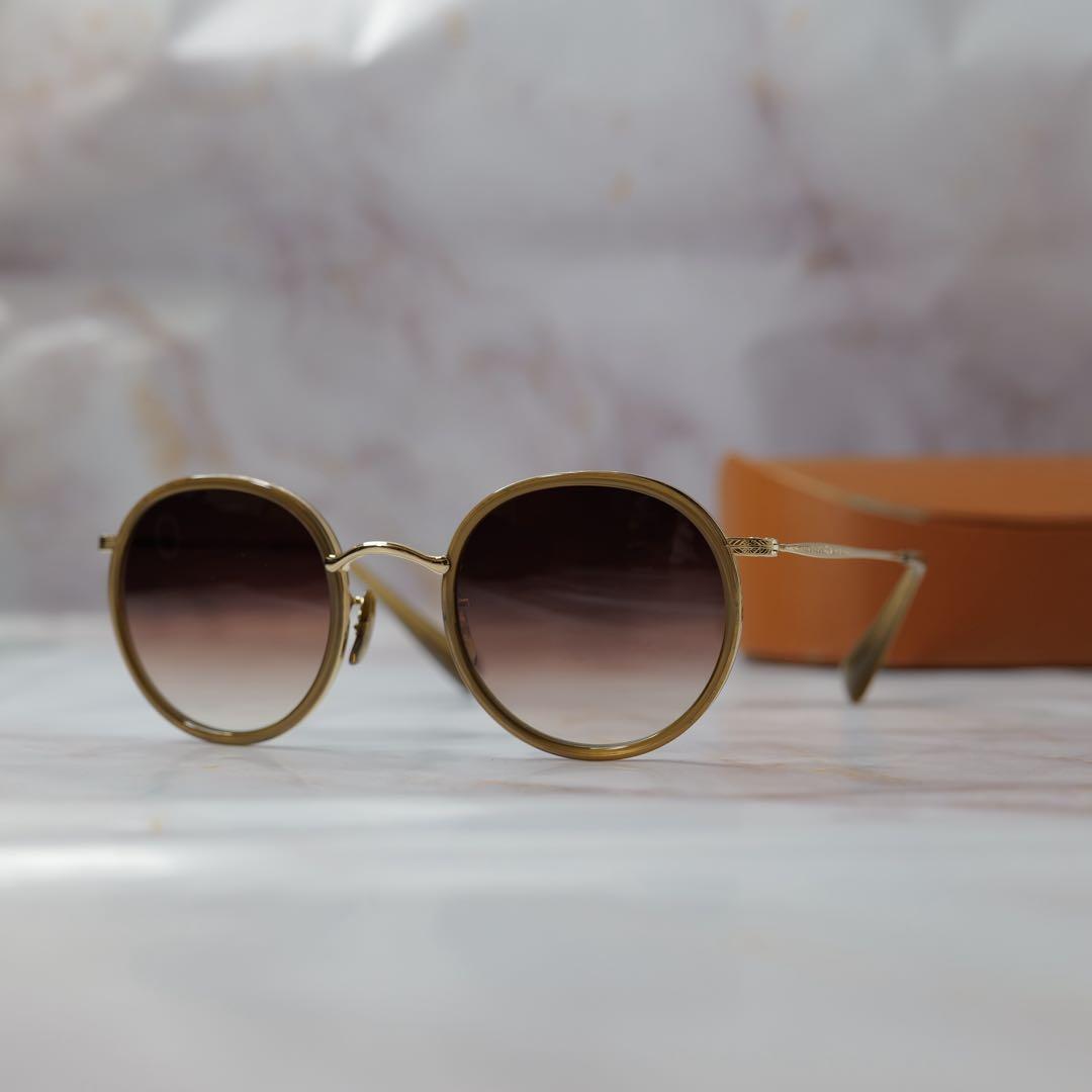 OLIVER PEOPLES ラウンド Y2K サングラス ケース付き レア