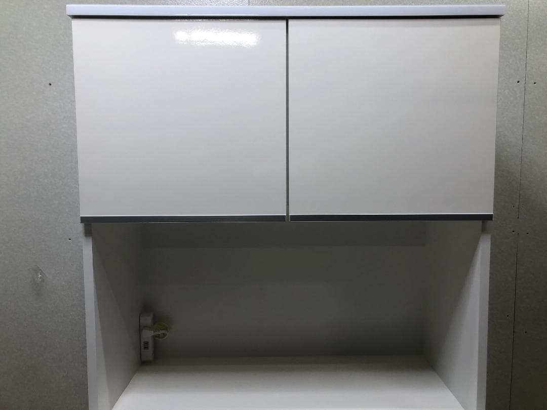 美品 食器棚 大川家具 レンジ台 コンセント付 キッチンボード250525-2