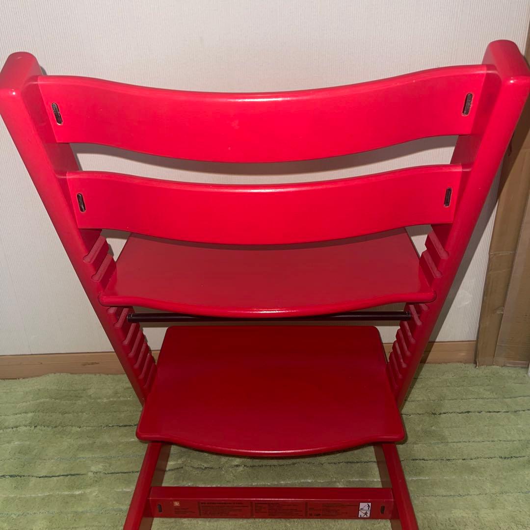 【良品】ストッケ トリップトラップ ハイチェア　レッド　S/N シリアル6