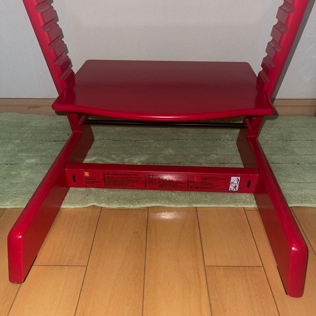 【良品】ストッケ トリップトラップ ハイチェア　レッド　S/N シリアル6