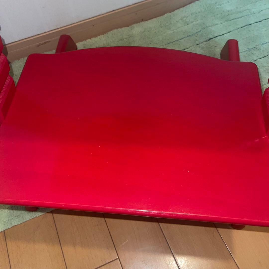 【良品】ストッケ トリップトラップ ハイチェア　レッド　S/N シリアル6