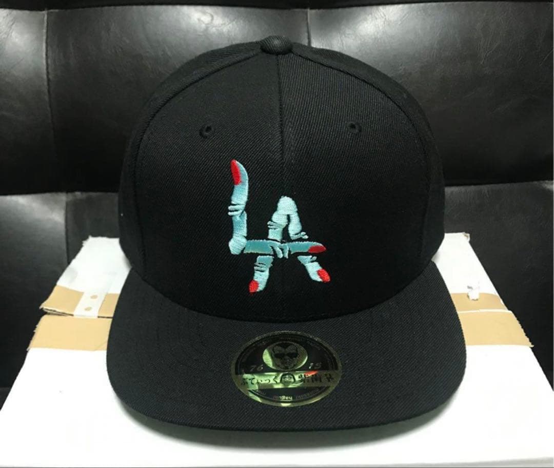 新品未使用　ぶてぃっく紫歯茎　くっきー　LAちゃんキャップ