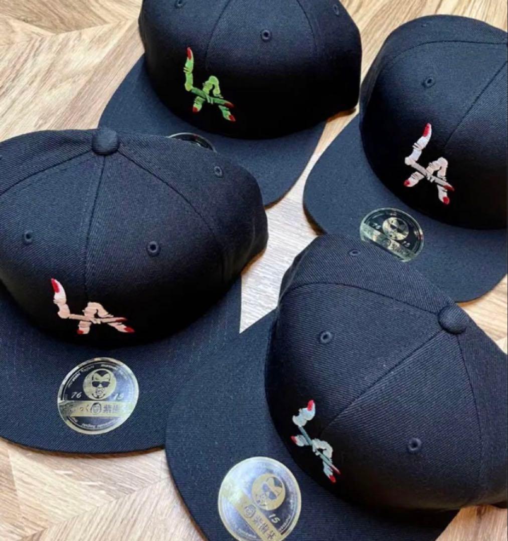 新品未使用　ぶてぃっく紫歯茎　くっきー　LAちゃんキャップ