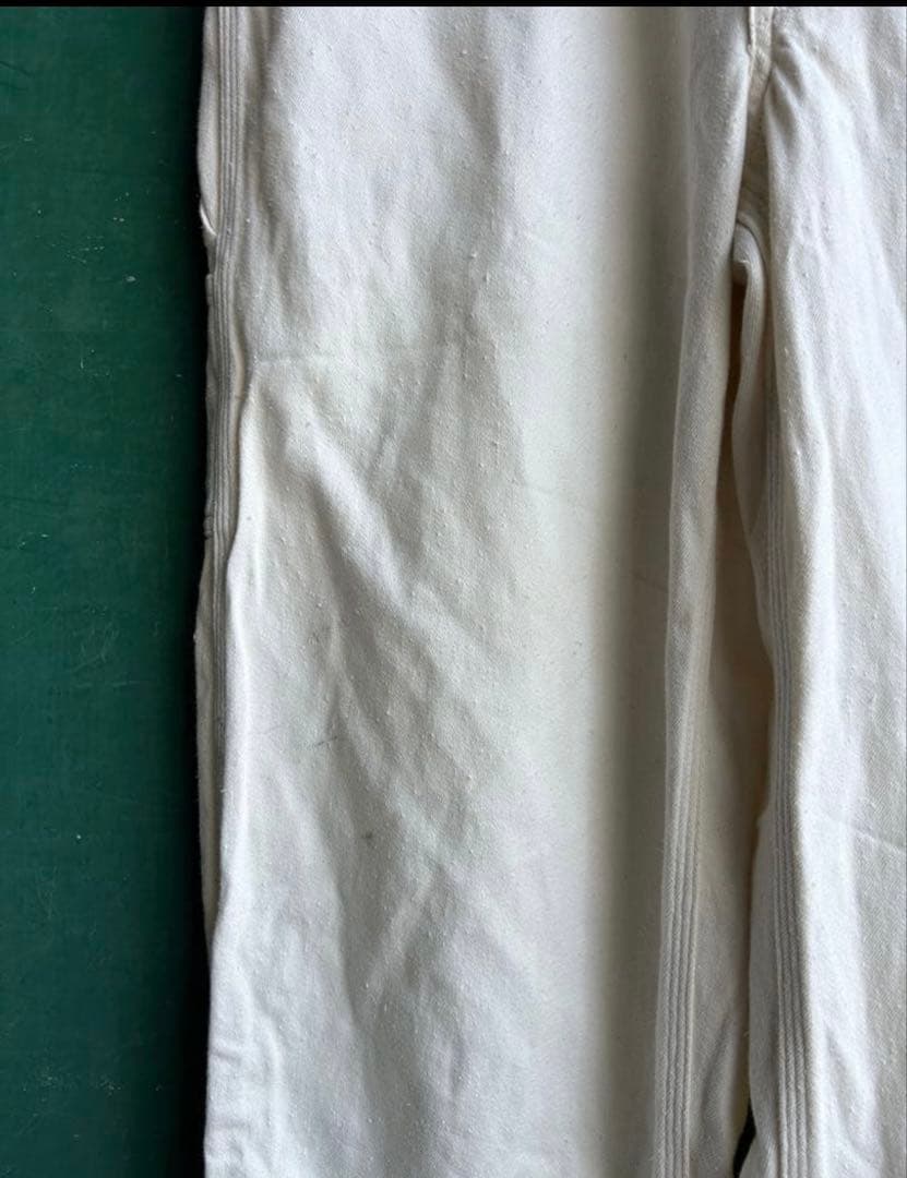 WEIRDO/ウィアード オーバーオール　ホワイト　刺繍