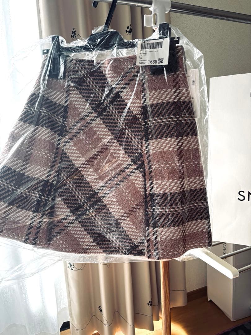特別価格‼️11/10までSNIDEL ロビングチェックミニスカート