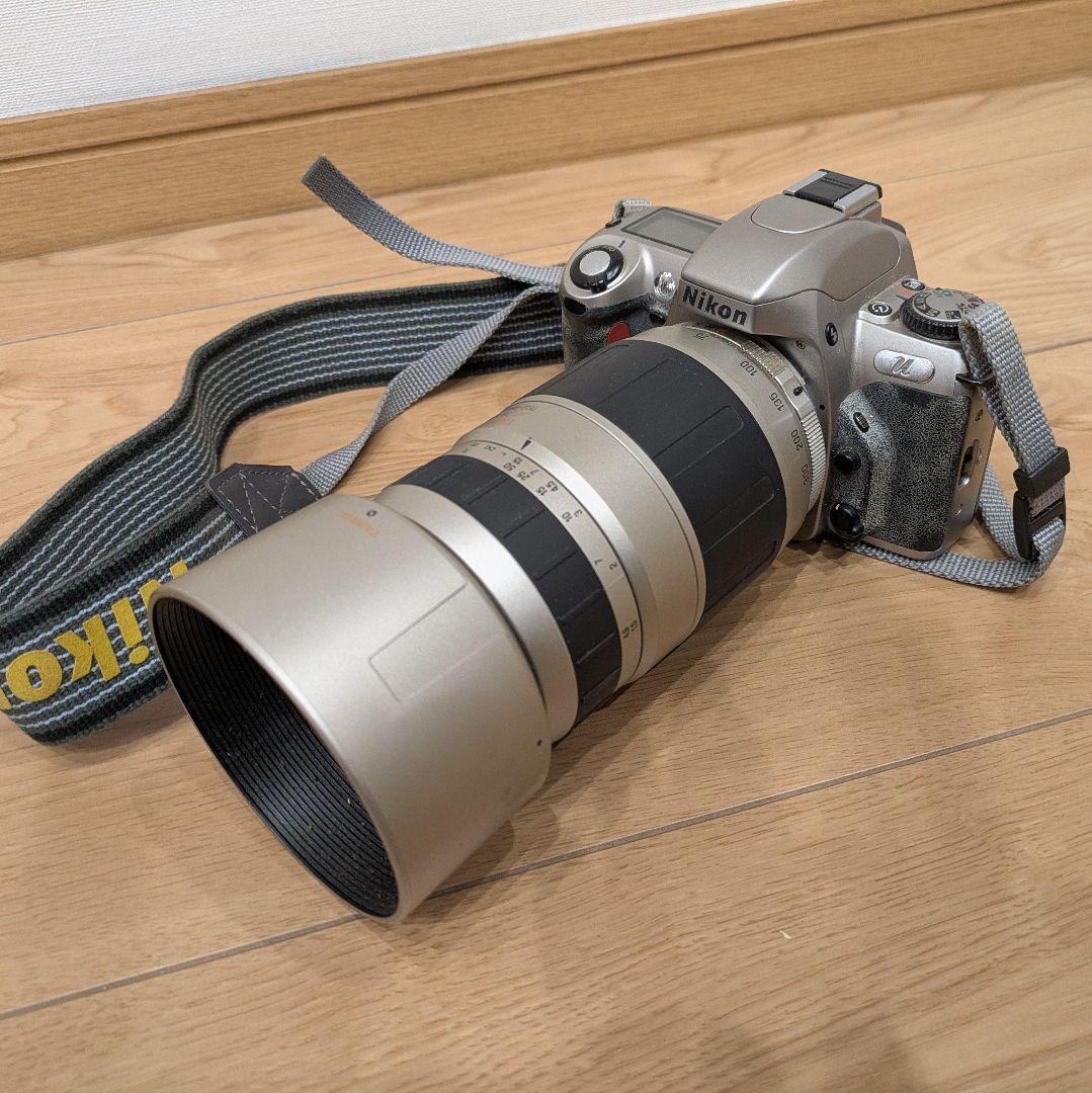 送料無料 Nikon フィルム一眼レフカメラ Tamronレンズ付き