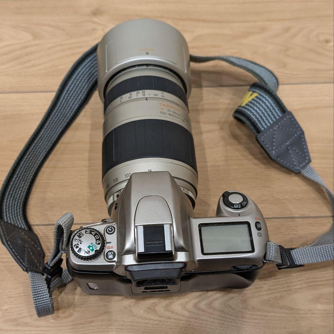 送料無料 Nikon フィルム一眼レフカメラ Tamronレンズ付き