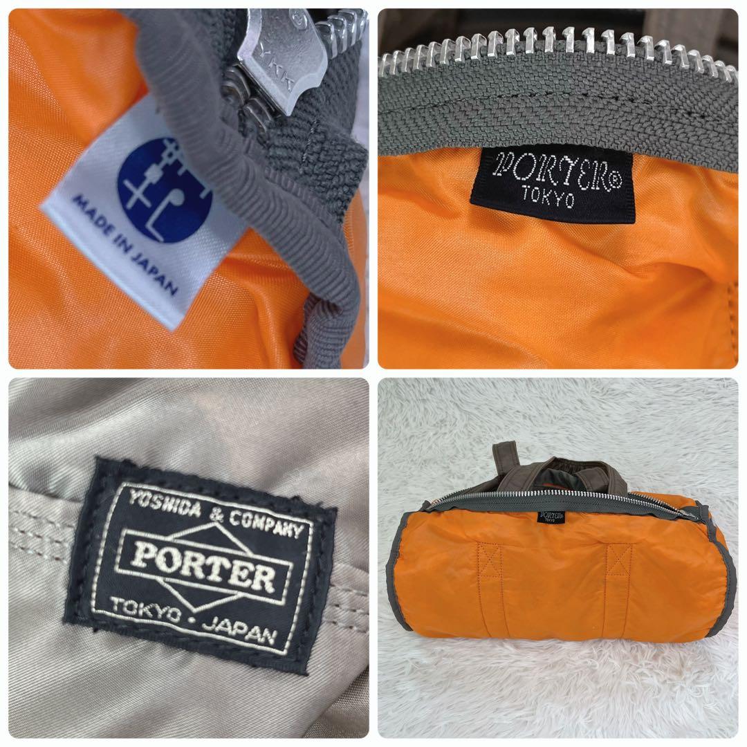 希少 ポーター タンカー ドラム ミニボストン S シルバーグレー 男女兼用