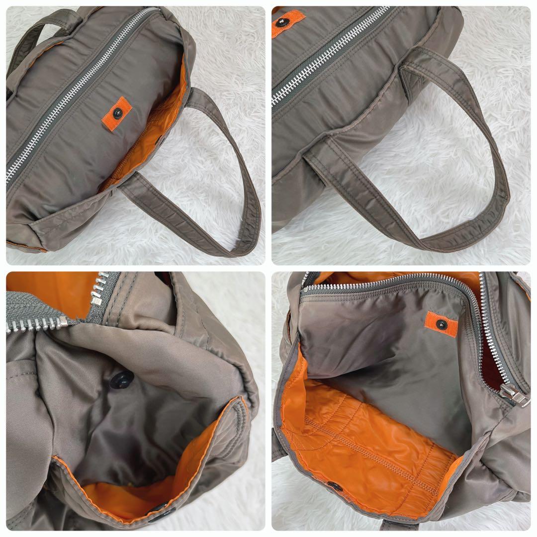 希少 ポーター タンカー ドラム ミニボストン S シルバーグレー 男女兼用