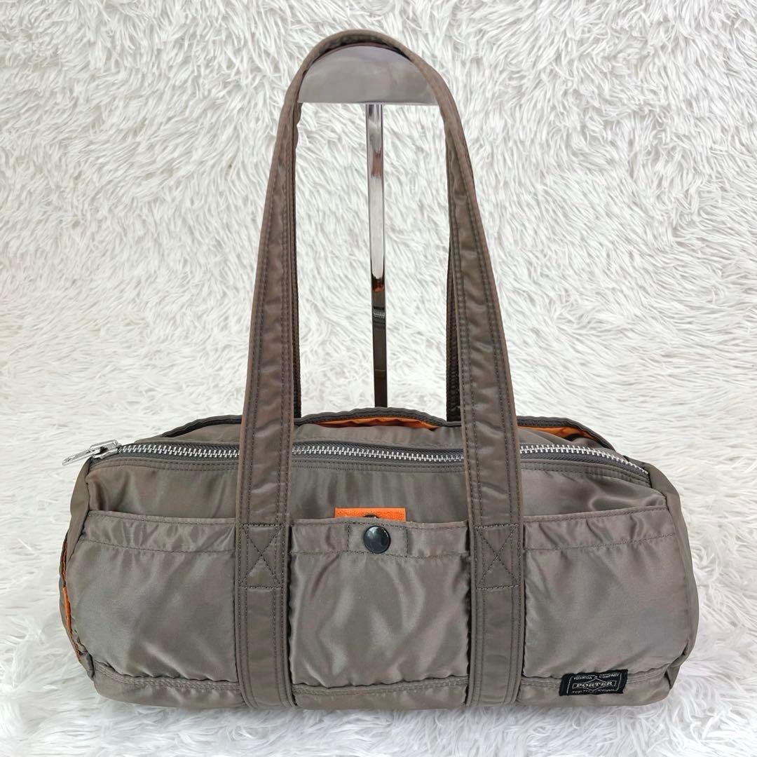 希少 ポーター タンカー ドラム ミニボストン S シルバーグレー 男女兼用