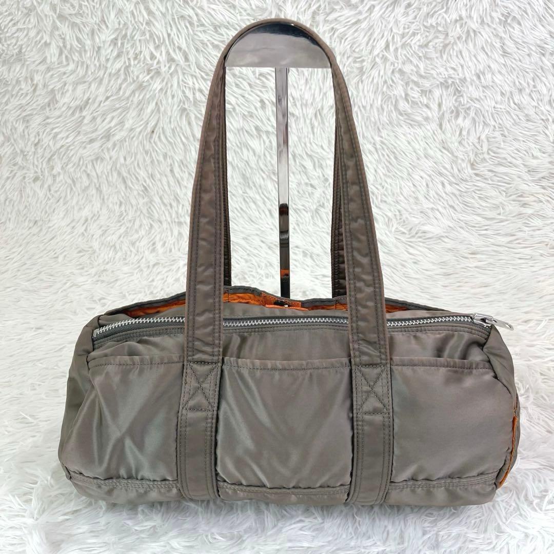 希少 ポーター タンカー ドラム ミニボストン S シルバーグレー 男女兼用