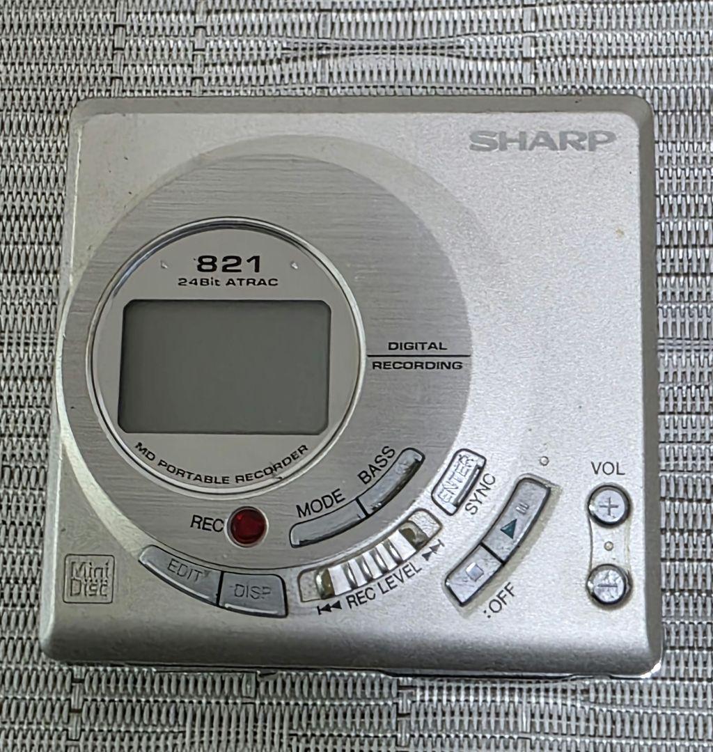 SHARP　シャープ MD-MT821-S 電池付