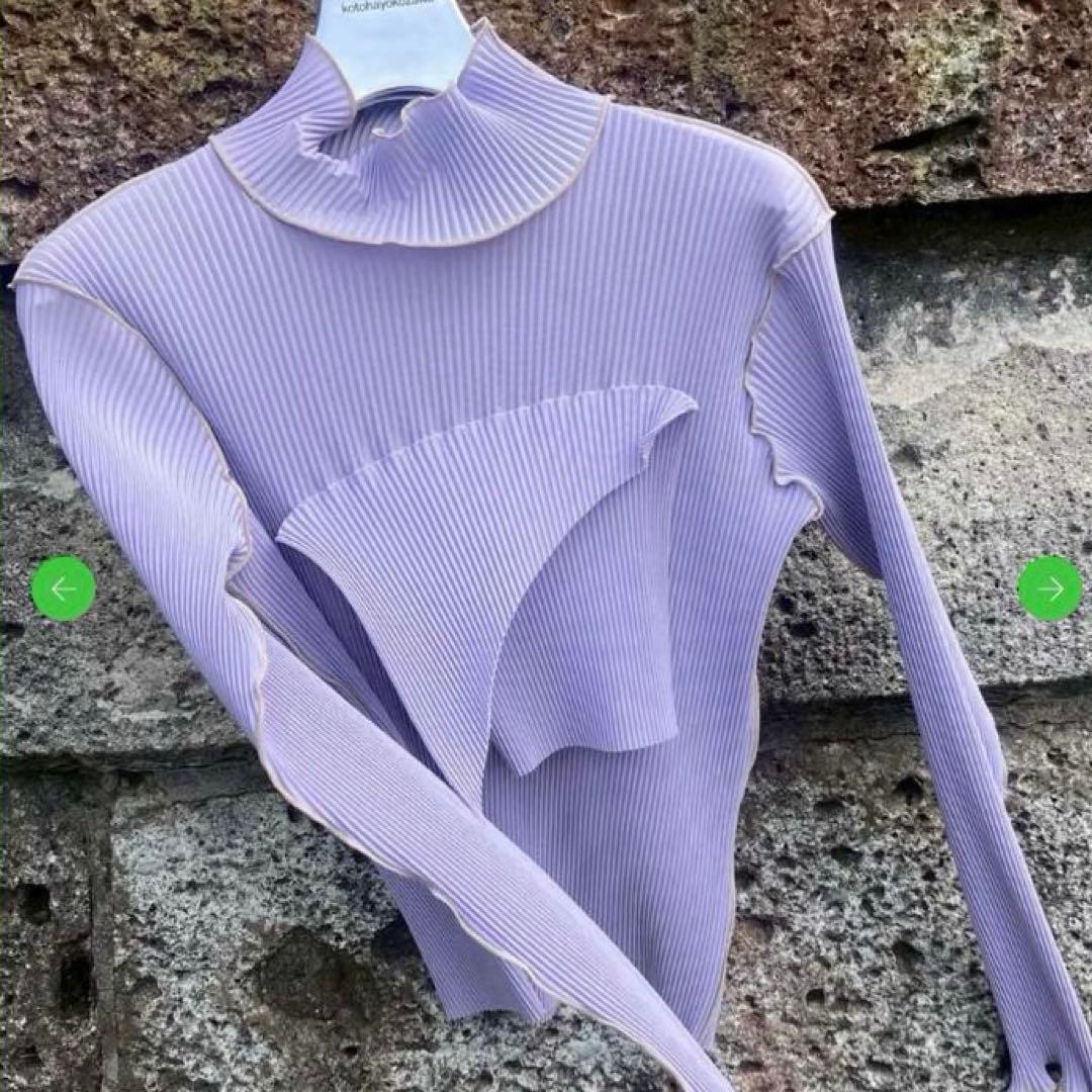 kotohayokozawa 長袖カットソー　ラベンダー　紫