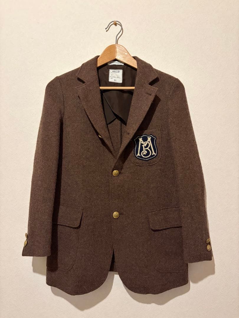 MADISON BLUE　ウールブレザー　金ボタン　ワッペン