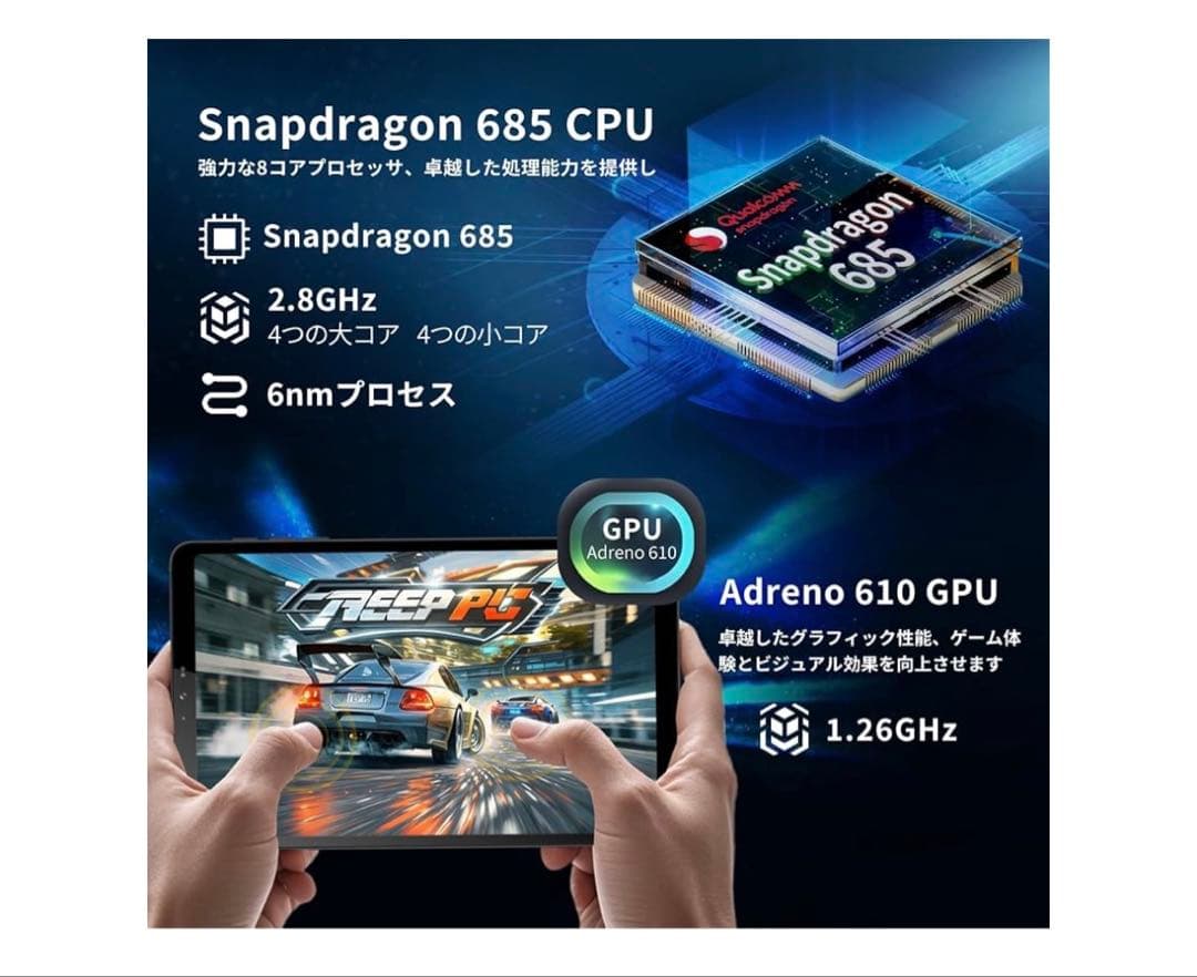 BNCF Bpad Mini 8.4インチ タブレット 8+12GB 256GB