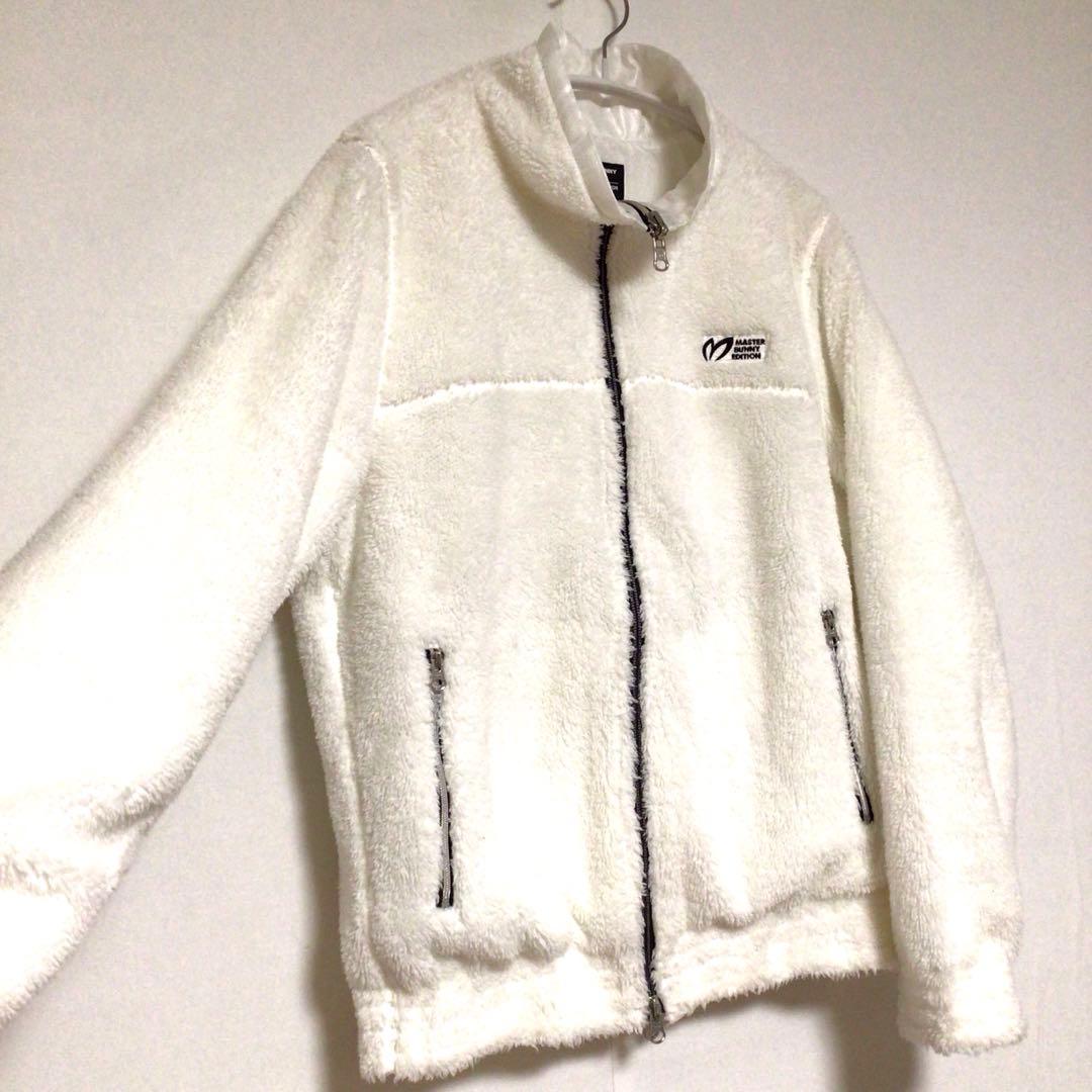 マスターバニーエディション リバーシブル ボアジャケット 白 1