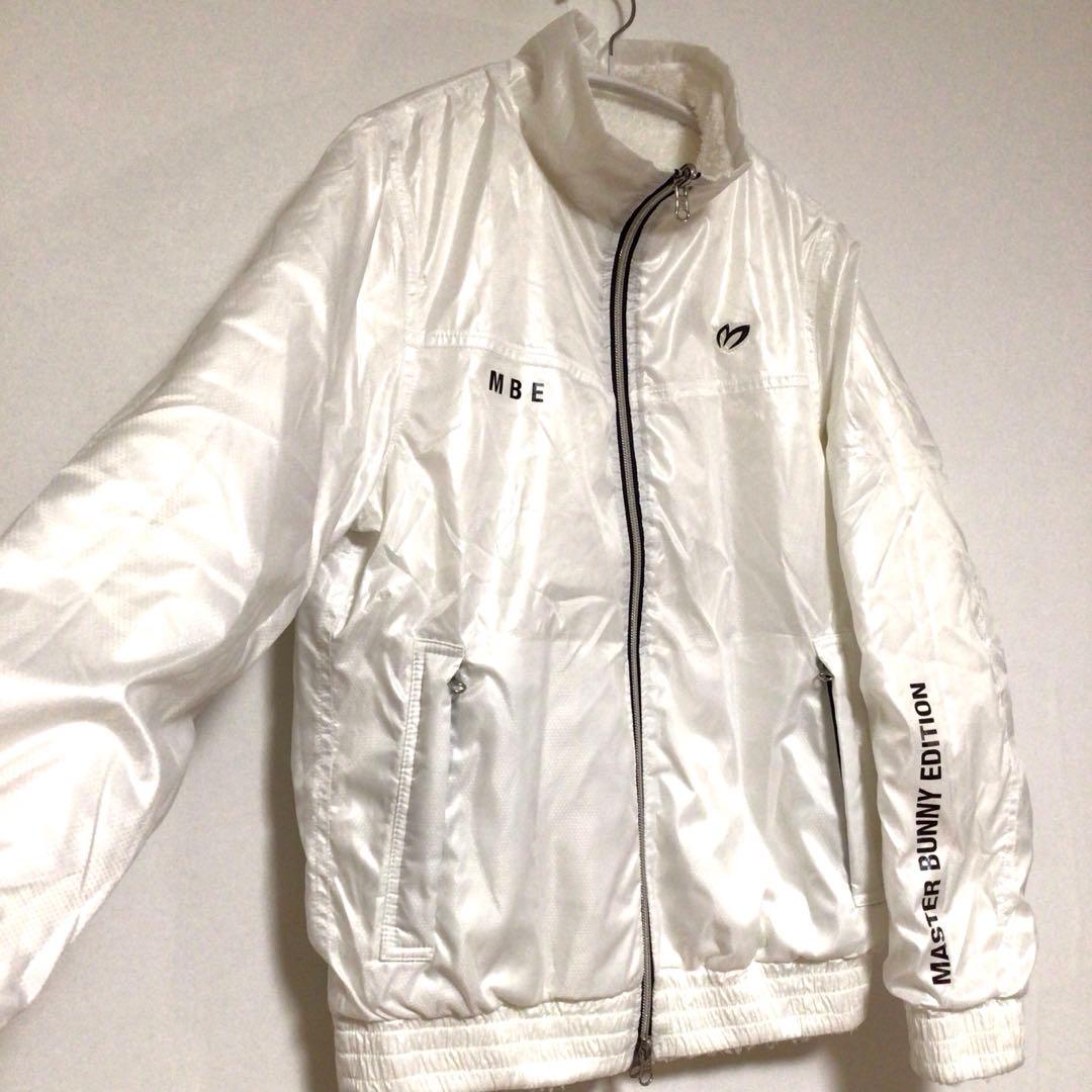 マスターバニーエディション リバーシブル ボアジャケット 白 1