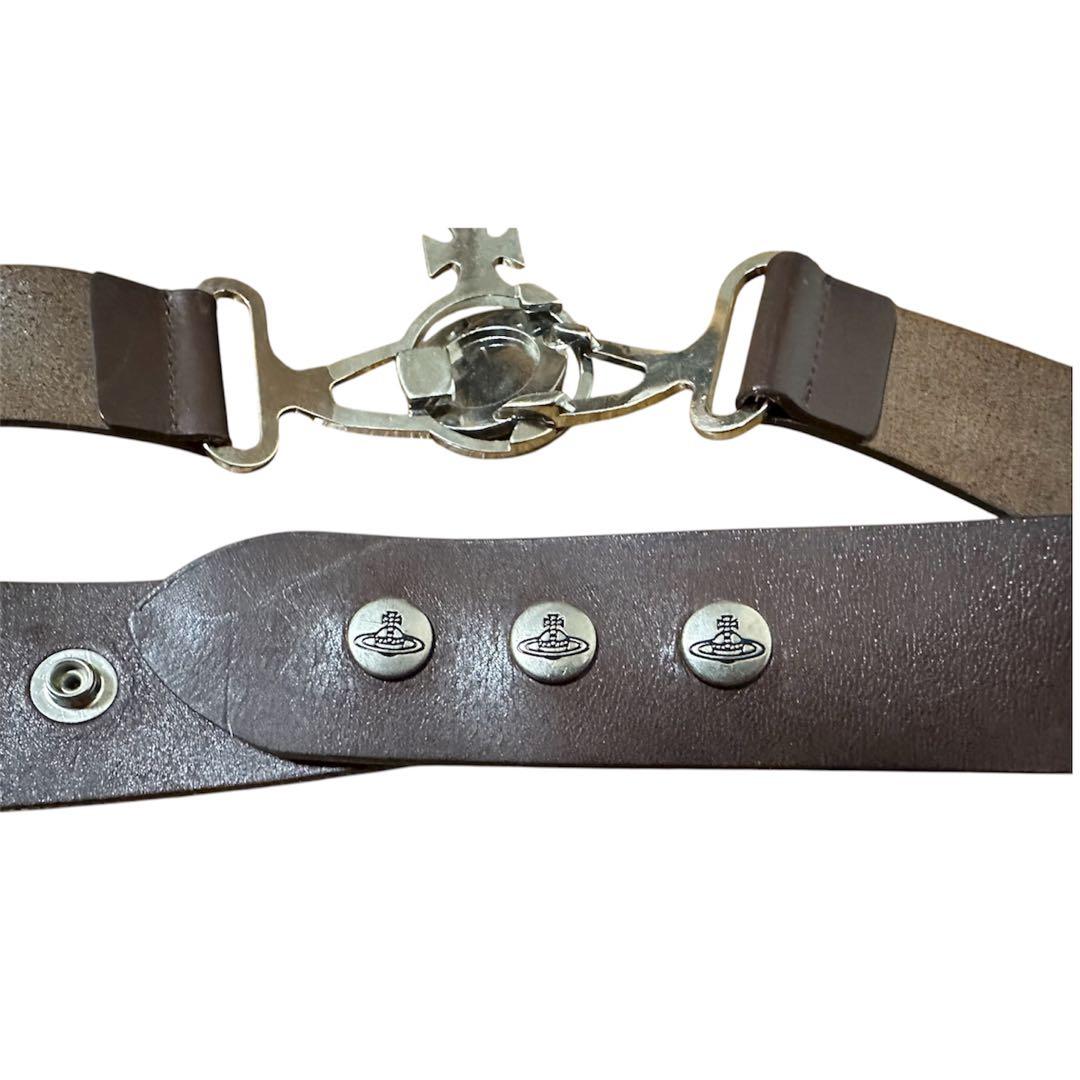 かな90s Vivienne Westwood エンブレムレザーベルト