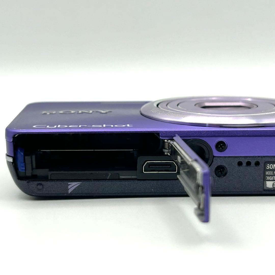 美品SONYソニーCyber-shot DSC-W570 バイオレット紫★動作品
