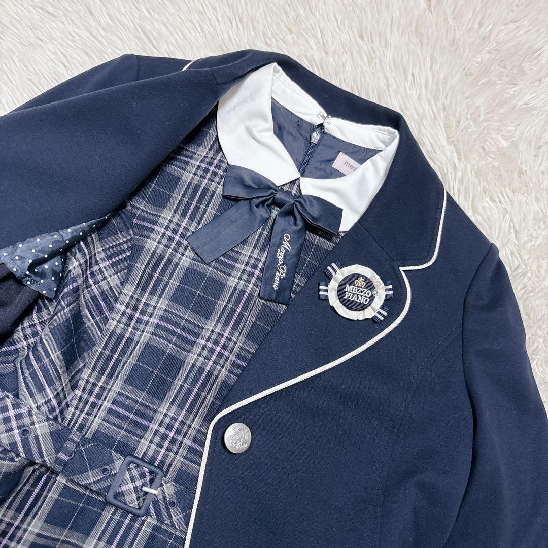 メゾピアノジュニア L160 LL165 フォーマル セレモニースーツワンピース