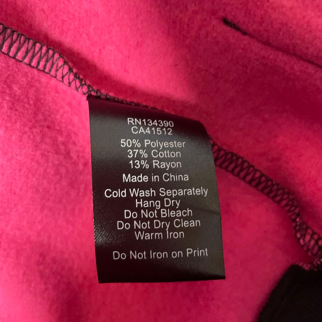 Abbey Dawn スカル総柄 ジップパーカー ピンク×ブラック M 新品