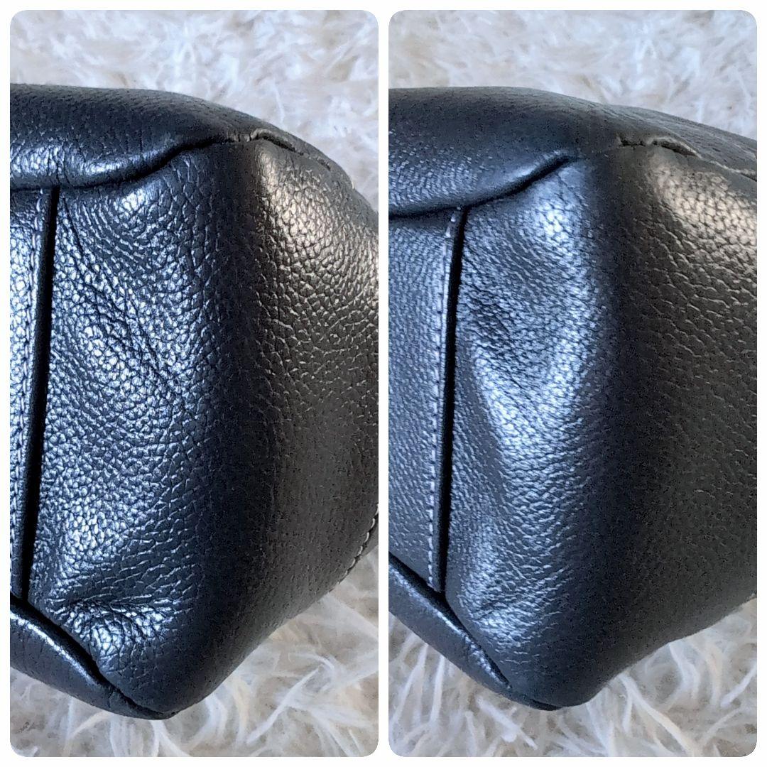 美品✨️キタムラ シボ革ショルダーバッグ 犬 サコッシュ カードケース