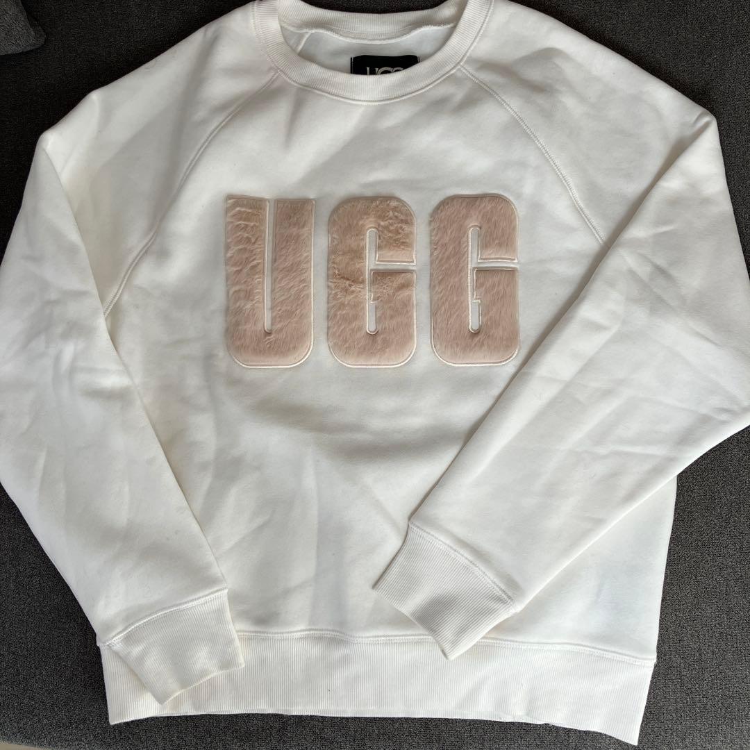 未使用UGG ホワイト スウェット トレーナー S