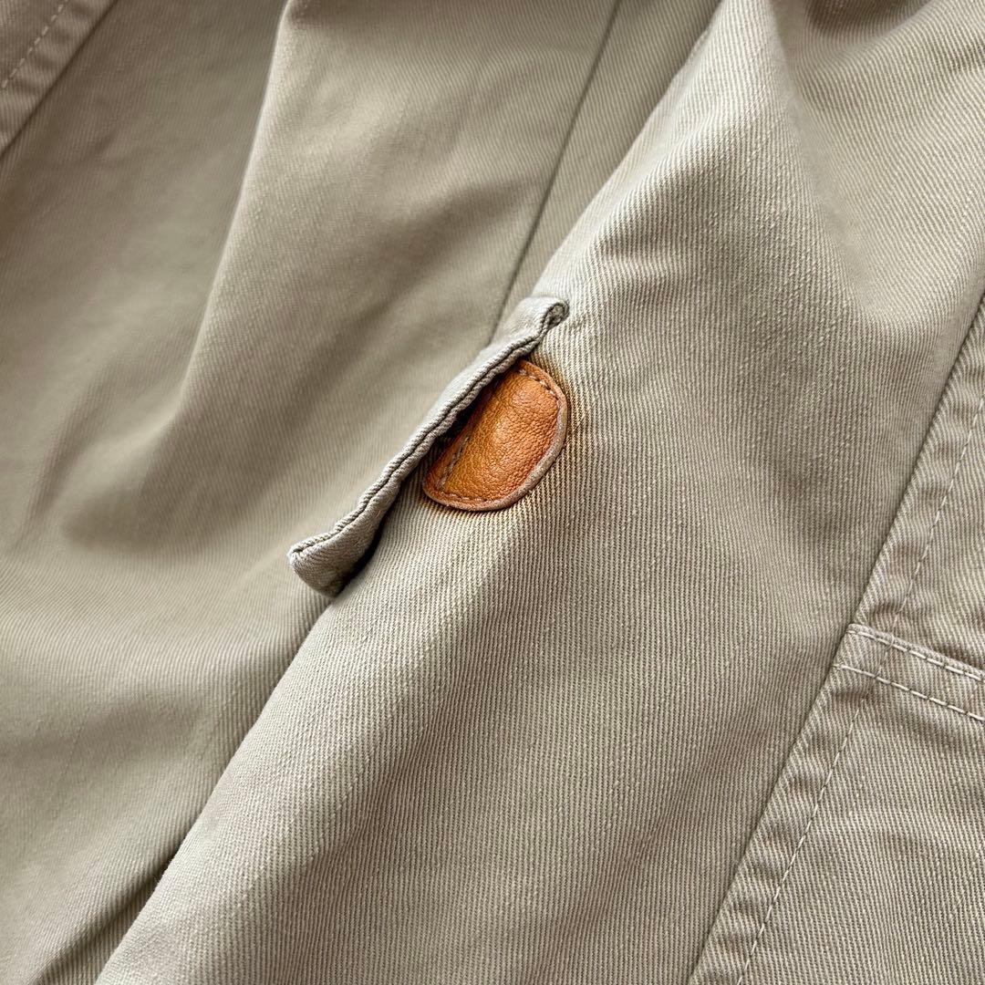 45RPM コットン テーラードジャケット カバーオール ベージュ 4 裏地カモ