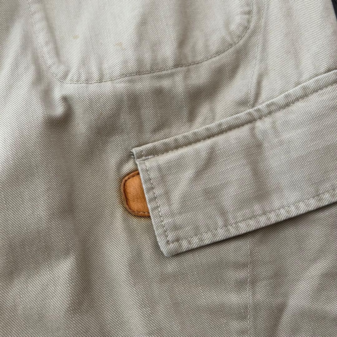 45RPM コットン テーラードジャケット カバーオール ベージュ 4 裏地カモ