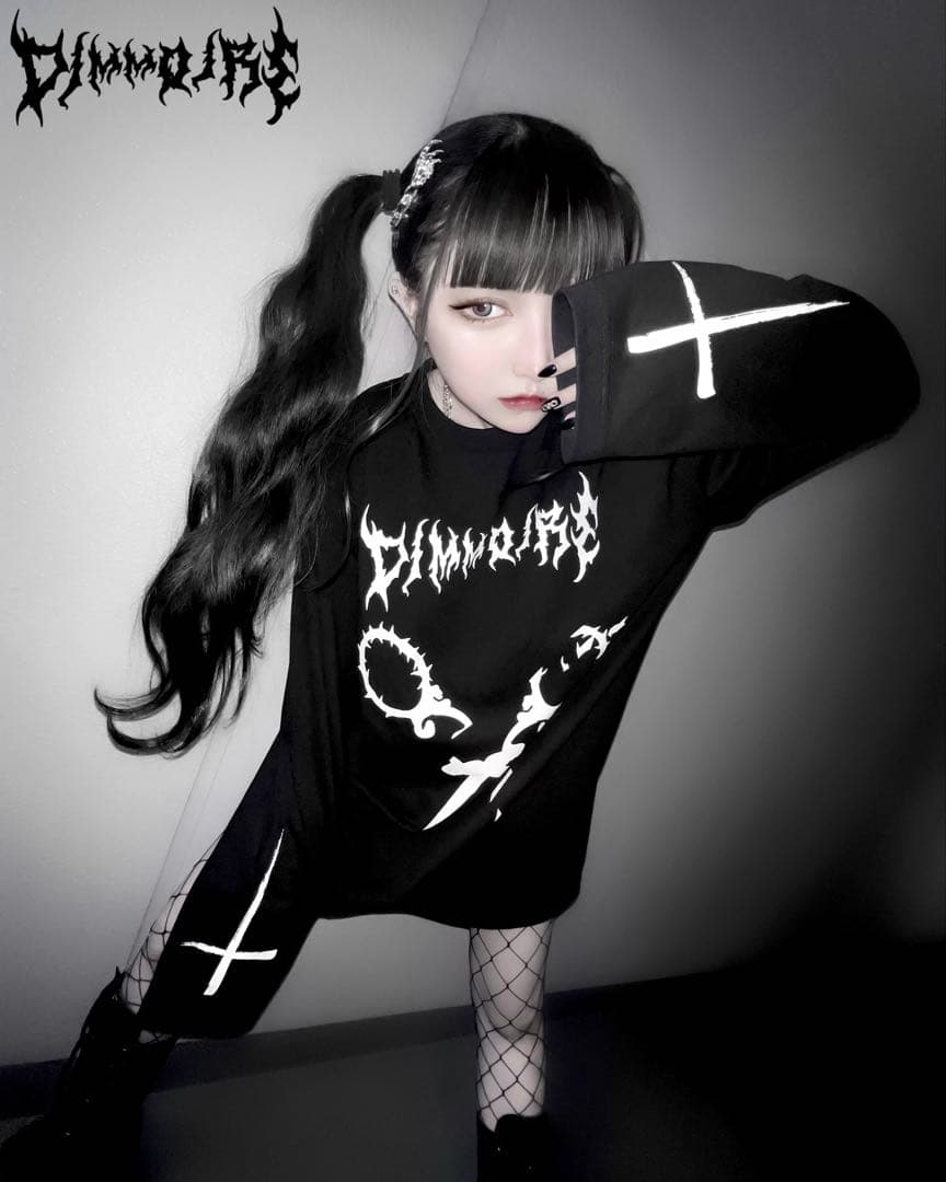 DimMoire❤︎ Crush xx ロンT❤︎BLACK