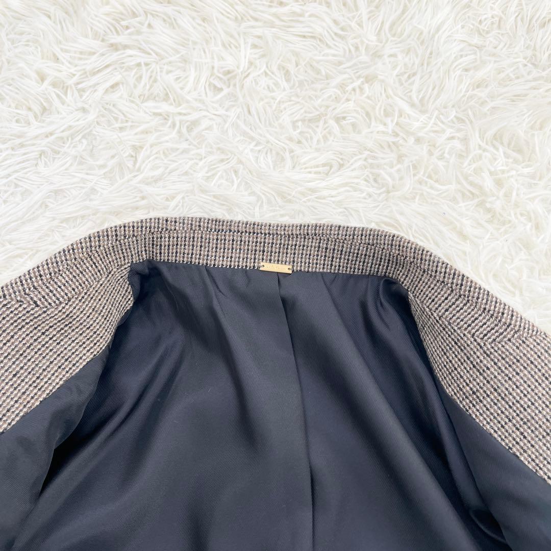 ミラ オーウェン　チェック金釦ダブルブレストブレザー　今季25年