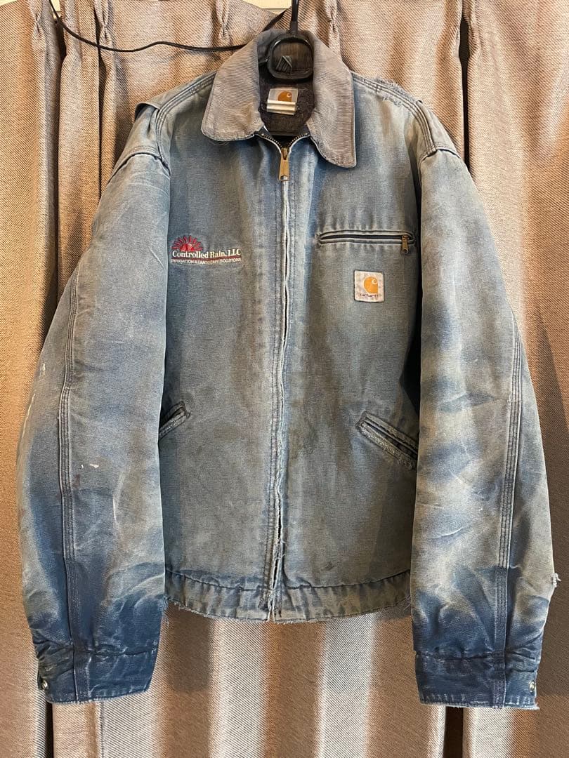 カーハート　デトロイトジャケット　企業ロゴ