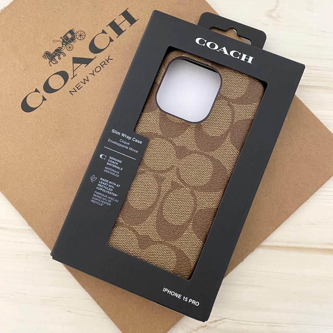 COACH コーチ iPhoneケース iPhone15 PRO対応ケース