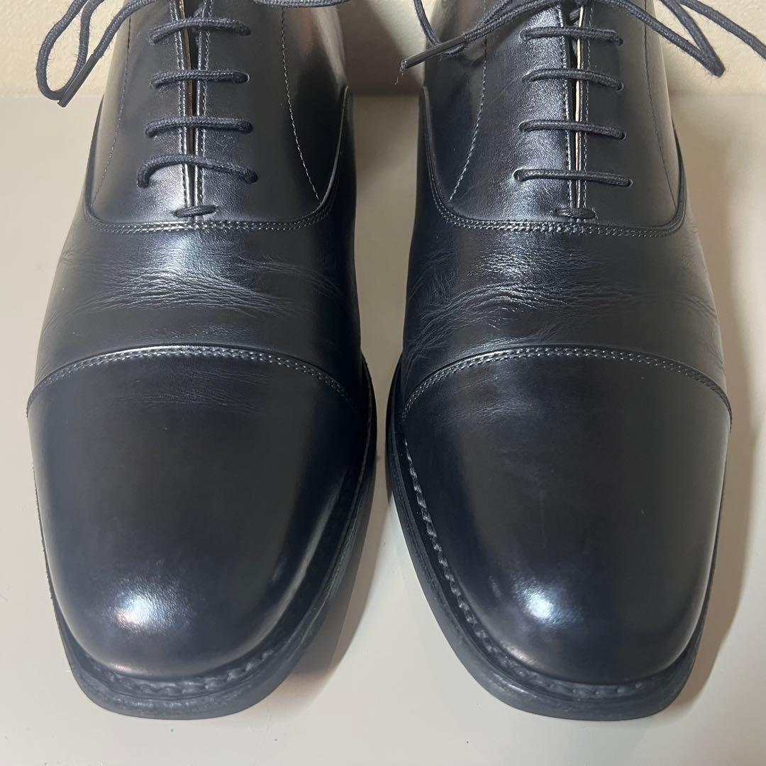 【美品】スコッチグレイン ストレートチップ F-0352 ブラック 26cm