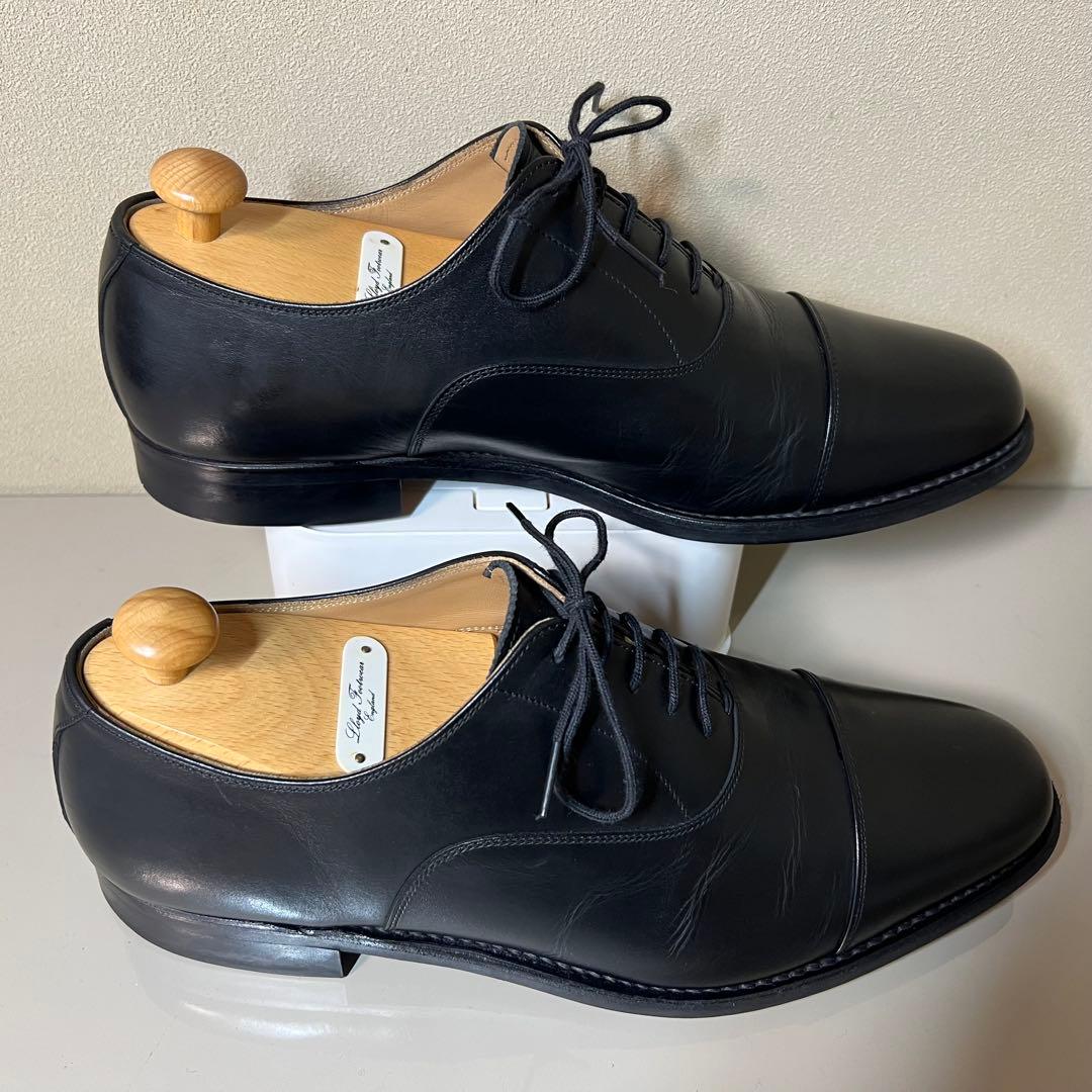 【美品】スコッチグレイン ストレートチップ F-0352 ブラック 26cm