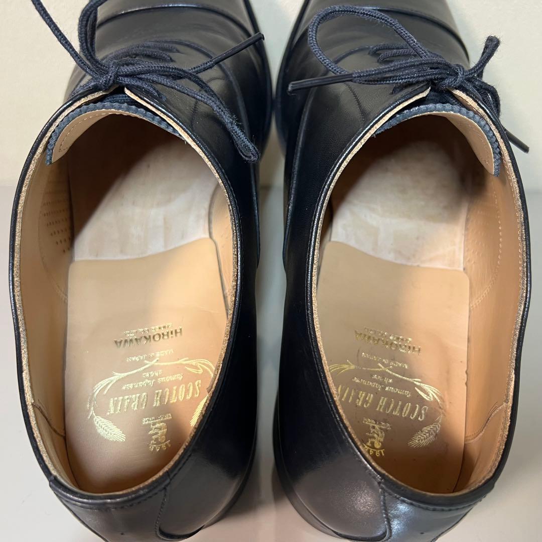 【美品】スコッチグレイン ストレートチップ F-0352 ブラック 26cm