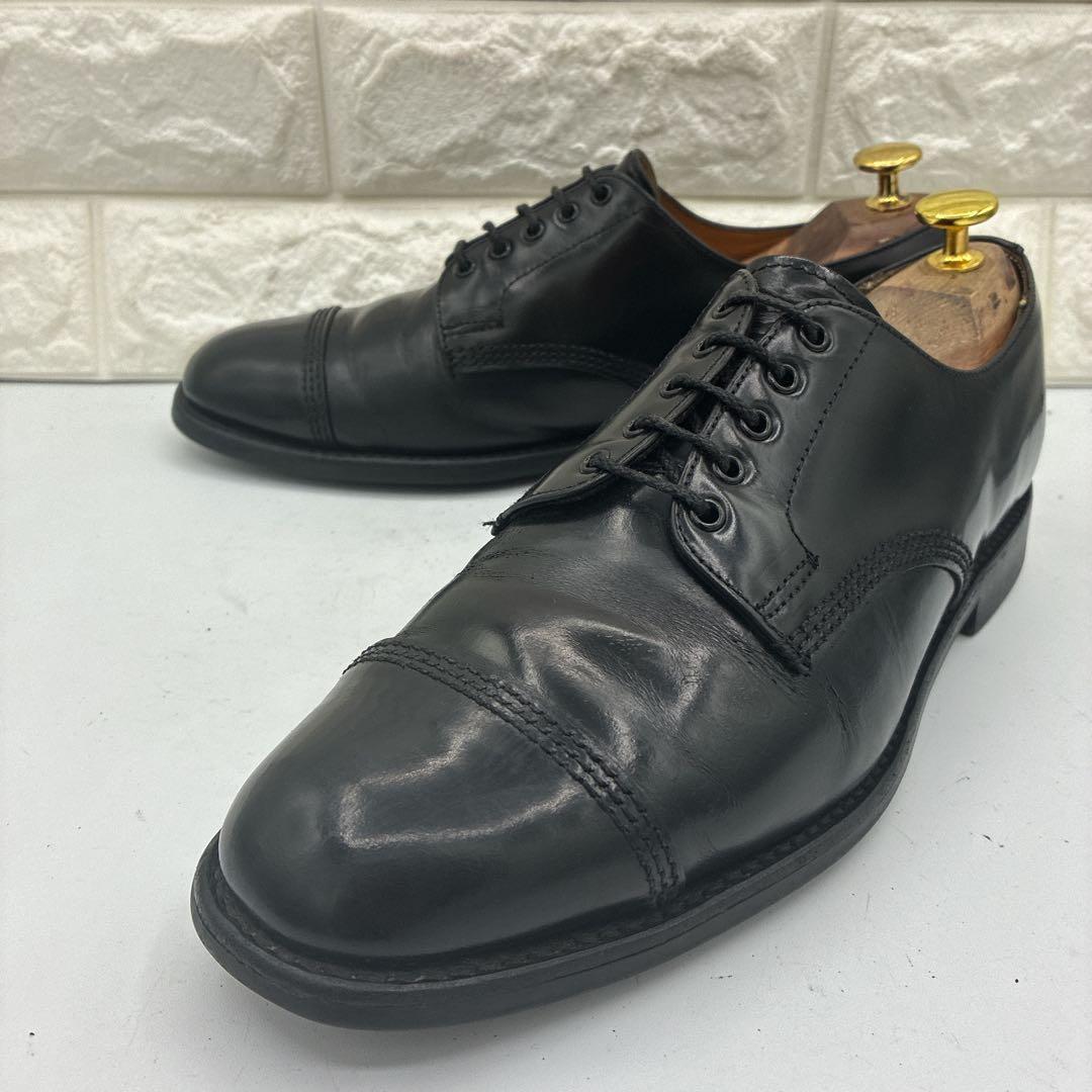 【名品】サンダース 1128B ミリタリーダービーシューズ 7 ブラック