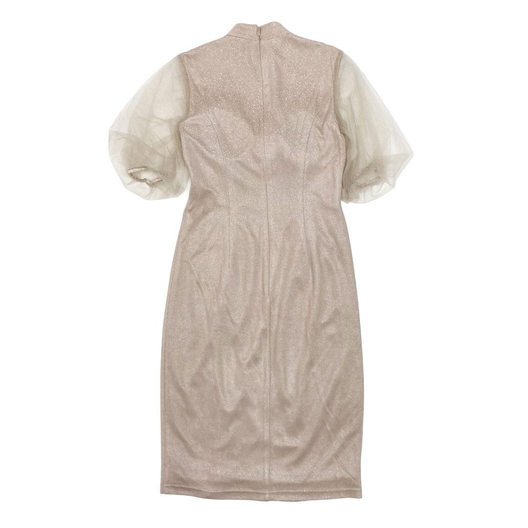 Veautt ヴュート チョーカーデザイン バストカット ミディアムドレス