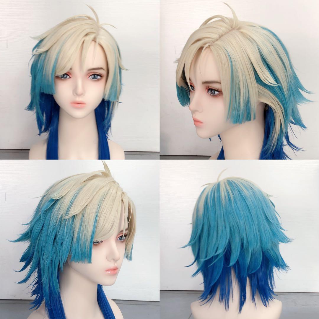 ブルーロック　カイザー　コスプレ　セット済みウィッグ　完成ウィッグ