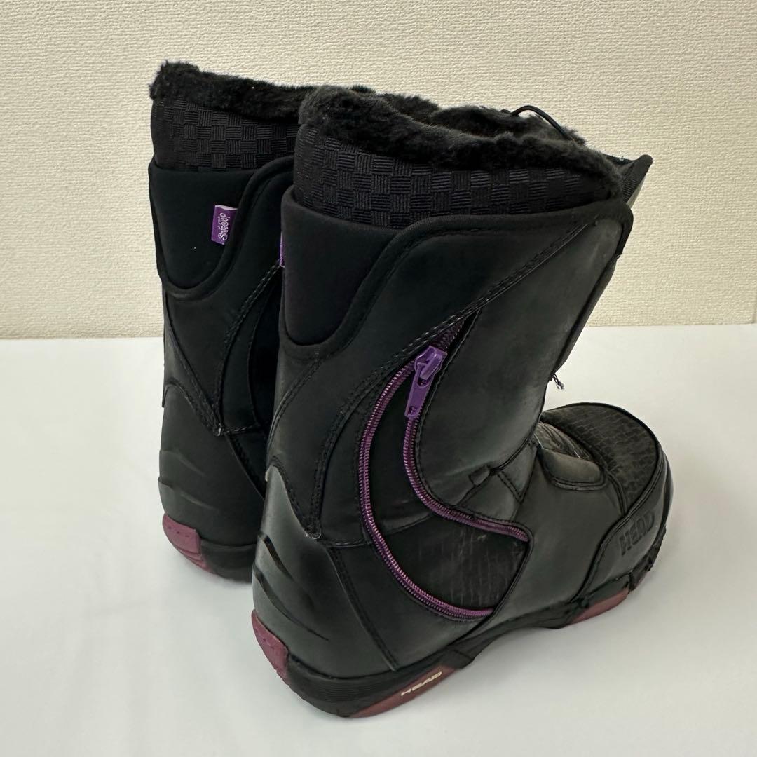 HEAD スノーボードブーツ 女性用 ブラック×パープル 23.5cm