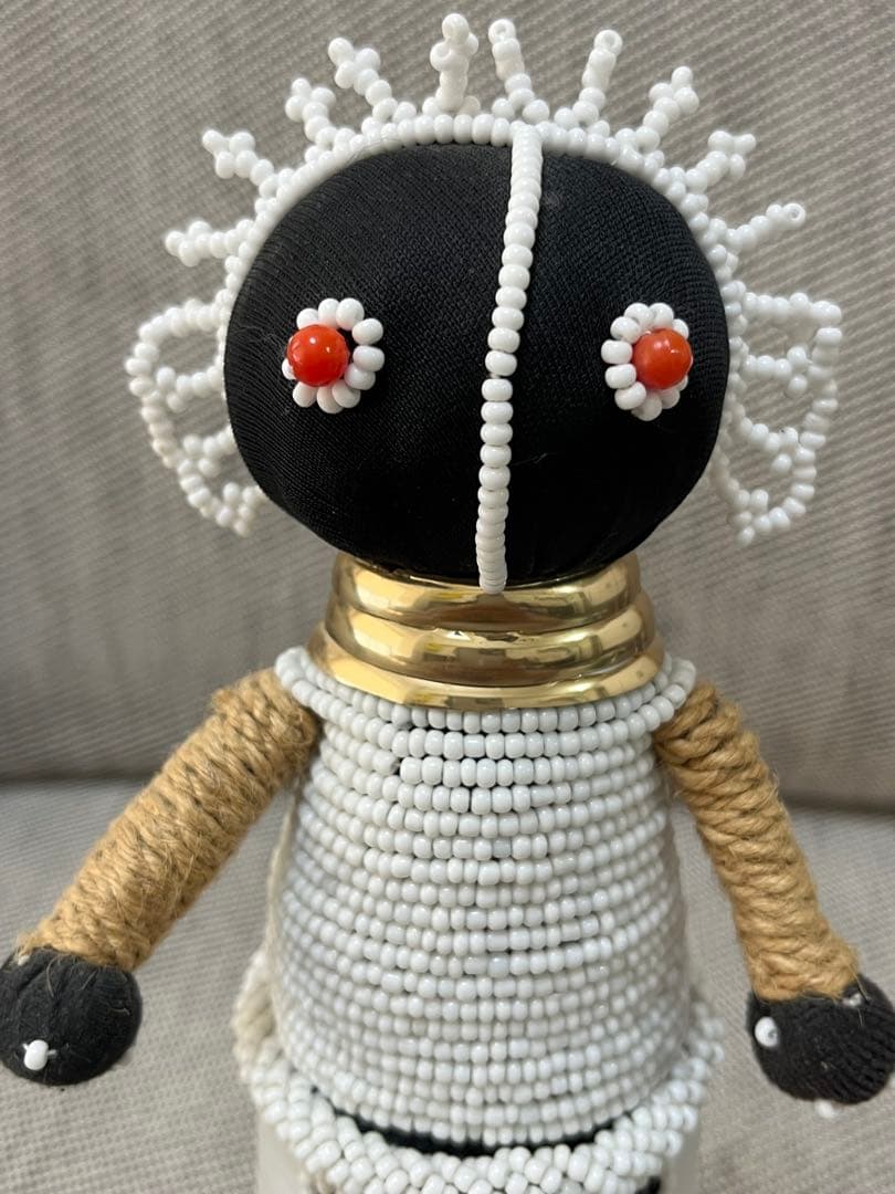 南アフリカ ンデベレ人形 お守り民族人形