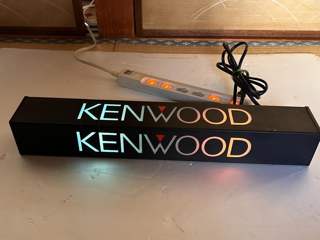 当時物　KENWOOD 　店頭ディスプレイライト　　現状