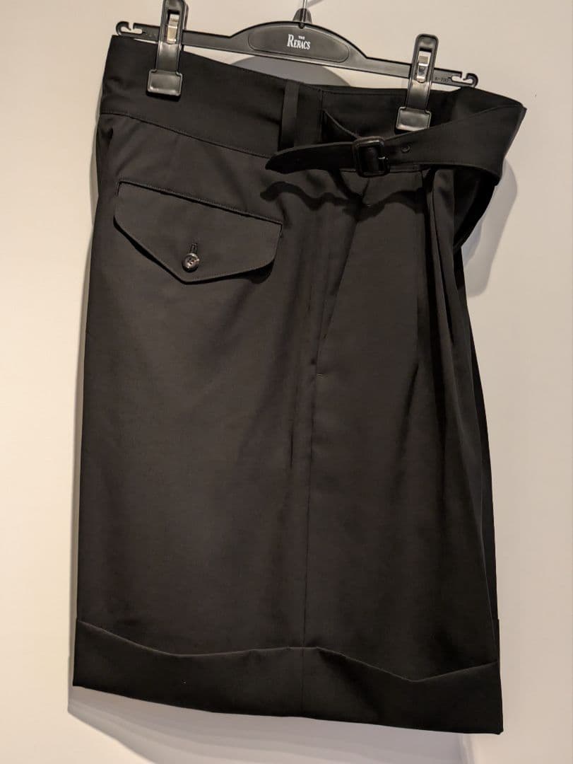 定番　THE RERACS　グルカショーツ　ブラック　サイズ46