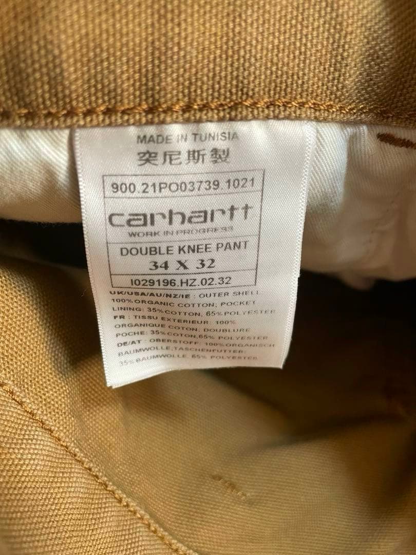 Carhartt ダブルニーパンツ W34-L32 ハミルトンブラウン