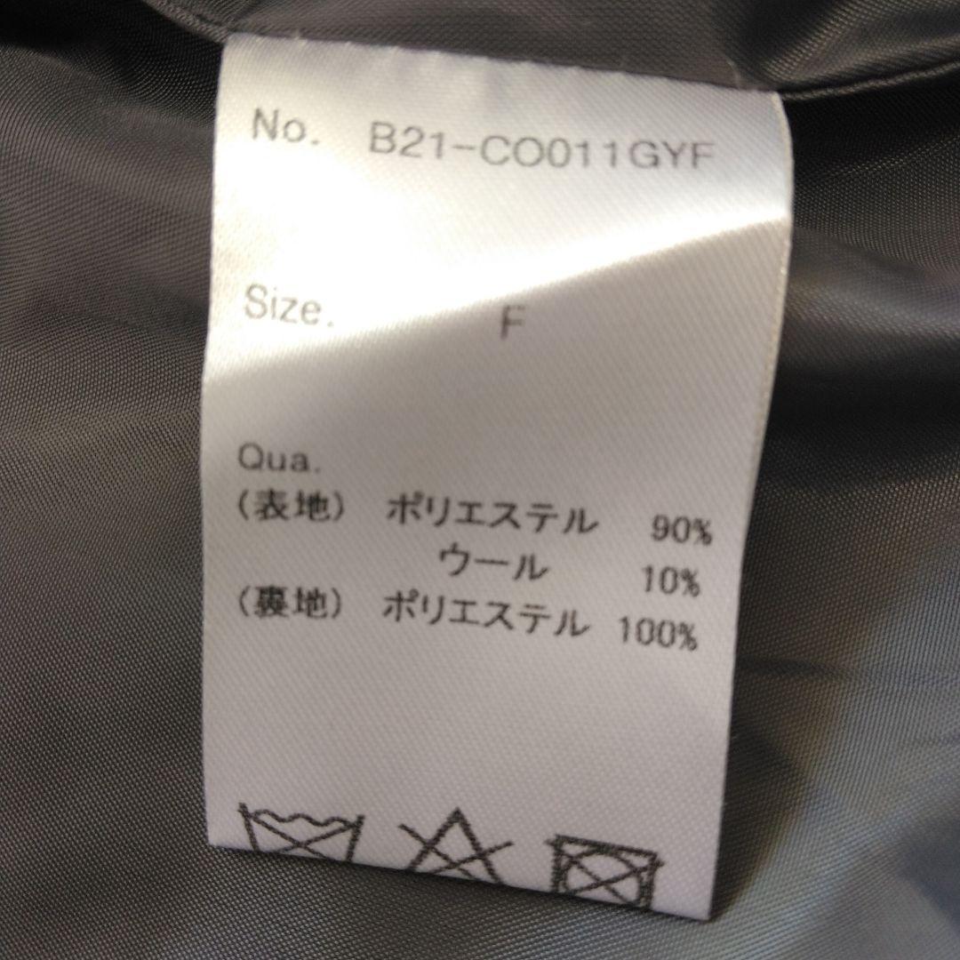 bibiy.olivia coat ビビィ オリビアコート ハートボタン グレー